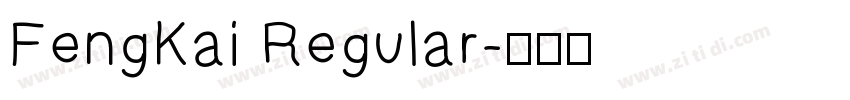 FengKai Regular字体转换
